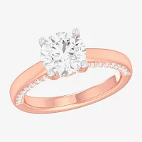 (G-H / SI1-SI2) Womens 2 1/2 CT. T.W. Lab-Grown White Diamond 14K Gold Round Solitaire Engagement Ring