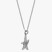 DiamonArt® Cubic Zirconia Pendant Starfish Necklace