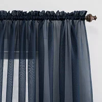 No 918 Emily Rod Pocket Sheer Single Curtain Panel