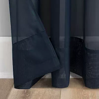 No 918 Emily Rod Pocket Sheer Single Curtain Panel