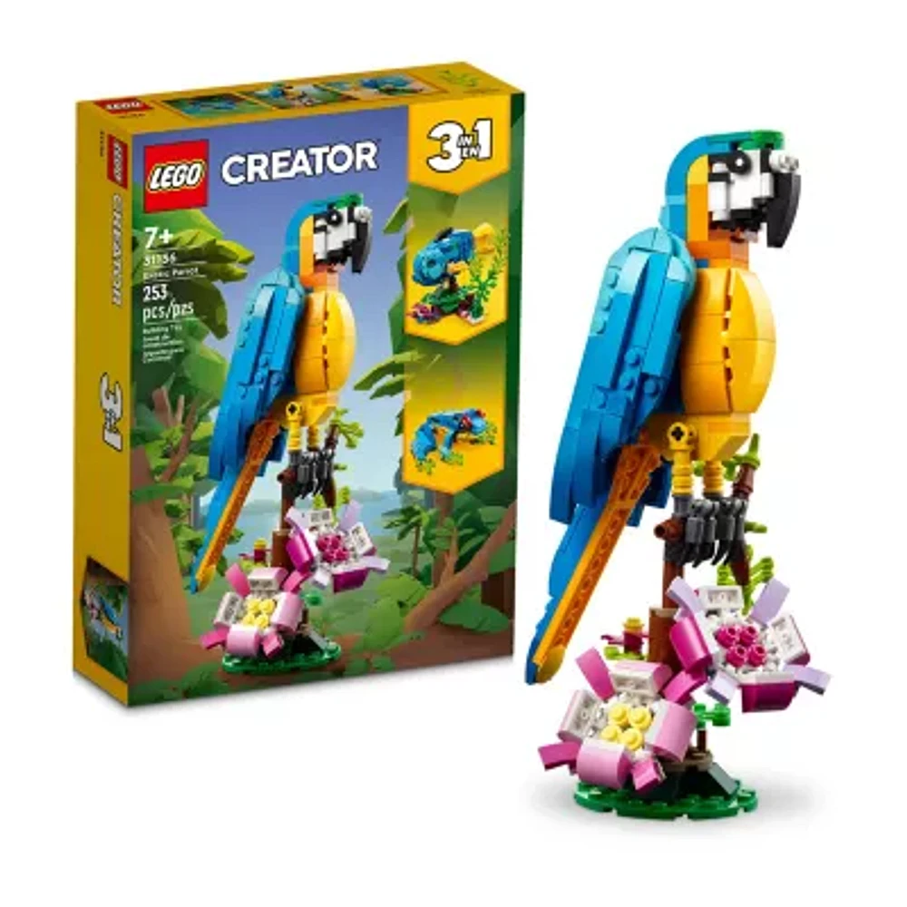Creator Exotic Parrot Building Toy Set (253 Pieces)