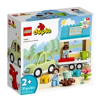 Duplo Town Family House On Wheels Building Toy Set (31 Pieces)