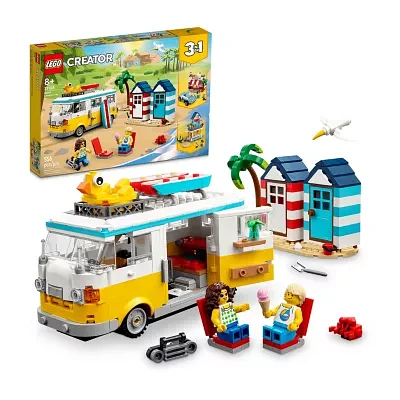 Creator Beach Camper Van Building Toy Set (556 Pieces)