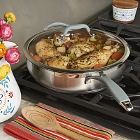 Mesa Mia Stainless Steel 5-qt. Saute Pan with Lid