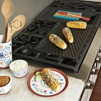 Mesa Mia Cast Iron Double Burner Grill + Griddle Combo