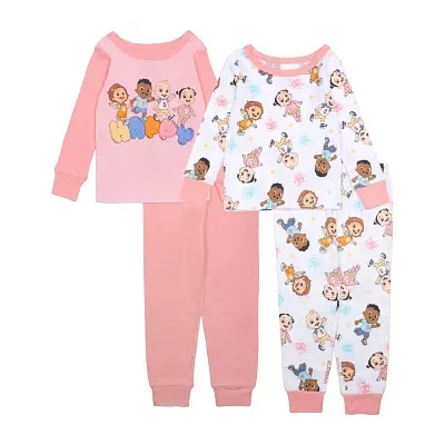 Toddler Girls 4-pc. Cocomelon Pajama Set