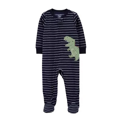 Carter's Baby Boys Footed Fleece Long Sleeve One Piece Pajama