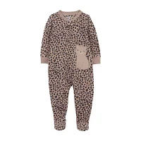 Carter's Baby Girls Footed Fleece Long Sleeve One Piece Pajama