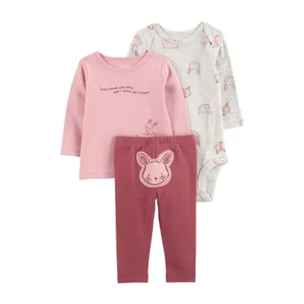 Carter's Baby Girls 3-pc. Pant Set