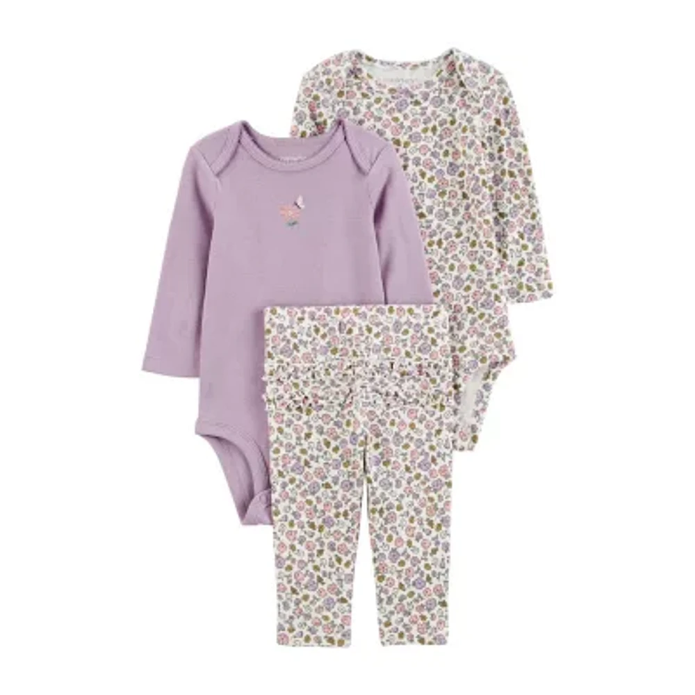 Carter's Baby Girls 3-pc. Pant Set