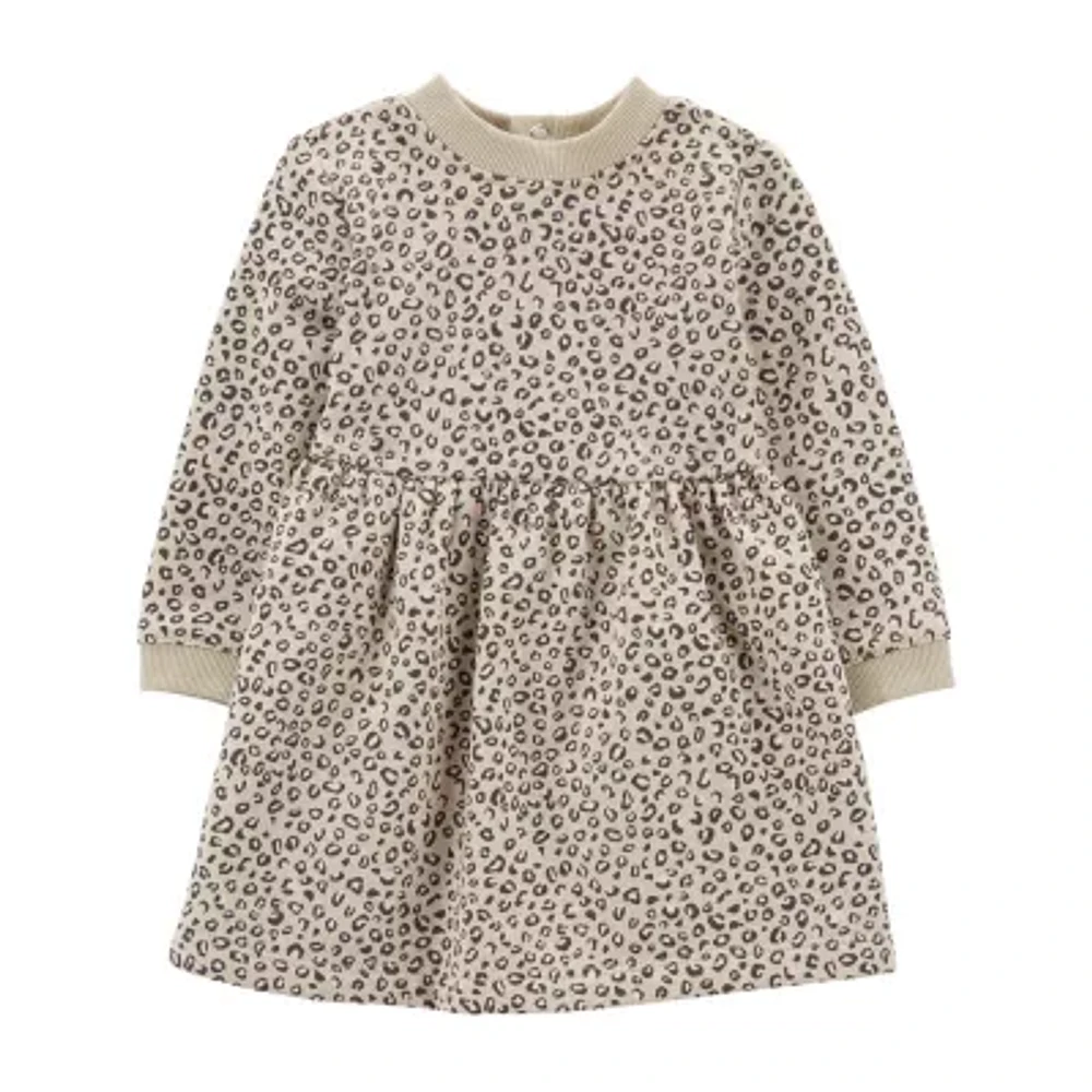 Carter's Baby Girls Long Sleeve Fitted A-Line Dress