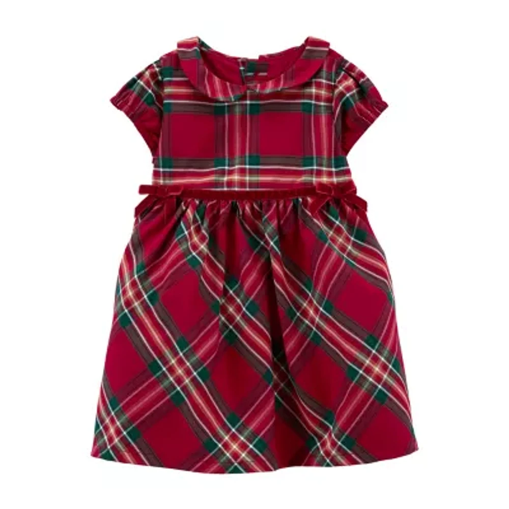 Carter's Baby Girls Short Sleeve Fitted A-Line Dress