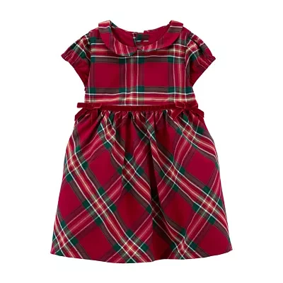 Carter's Baby Girls Short Sleeve Fitted A-Line Dress