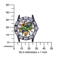 Marvel® Avenger Kids Time Teacher Black Nylon Strap Watch