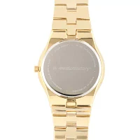 Personalized Dial Mens Diamond-Accent Gold-Tone Watch