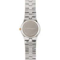 Personalized Dial Womens Diamond-Accent Two-Tone Bracelet Watch