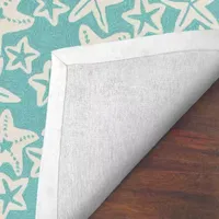 Liora Manne Capri Starfish Animal Hand Tufted Indoor Outdoor Rectangular Accent Rug