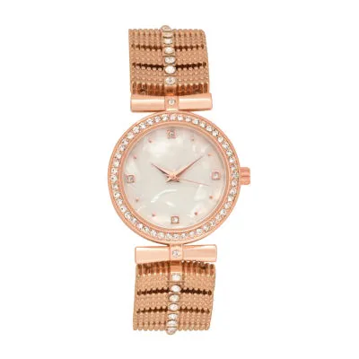 Geneva Womens Rose Goldtone Bracelet Watch Wac2050jc