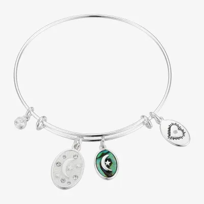 Footnotes Dream Stainless Steel Moon Bangle Bracelet
