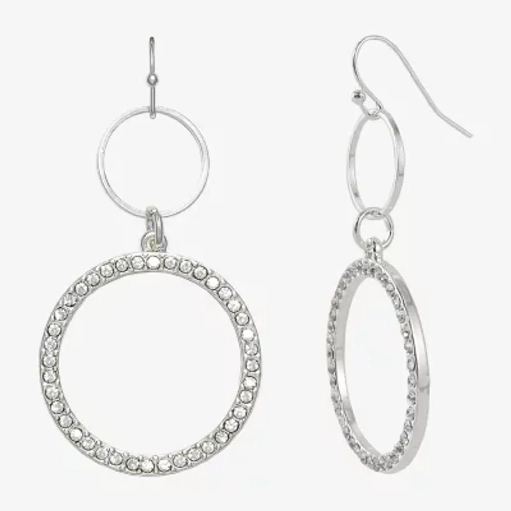 Mixit Hypoallergenic Silver Tone Drop Earrings