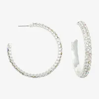 Mixit Hypoallergenic Silver Tone Hoop Earrings