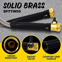 Bionic Steel Pro Foot Heavy Duty Stainless Steel Flexible and Lightweight Garden Hose with Brass Fittings