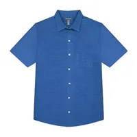 Van Heusen Mens Short Sleeve Camp Shirt