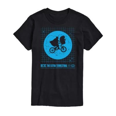 E.T. Mens Crew Neck Short Sleeve Regular Fit Graphic T-Shirt