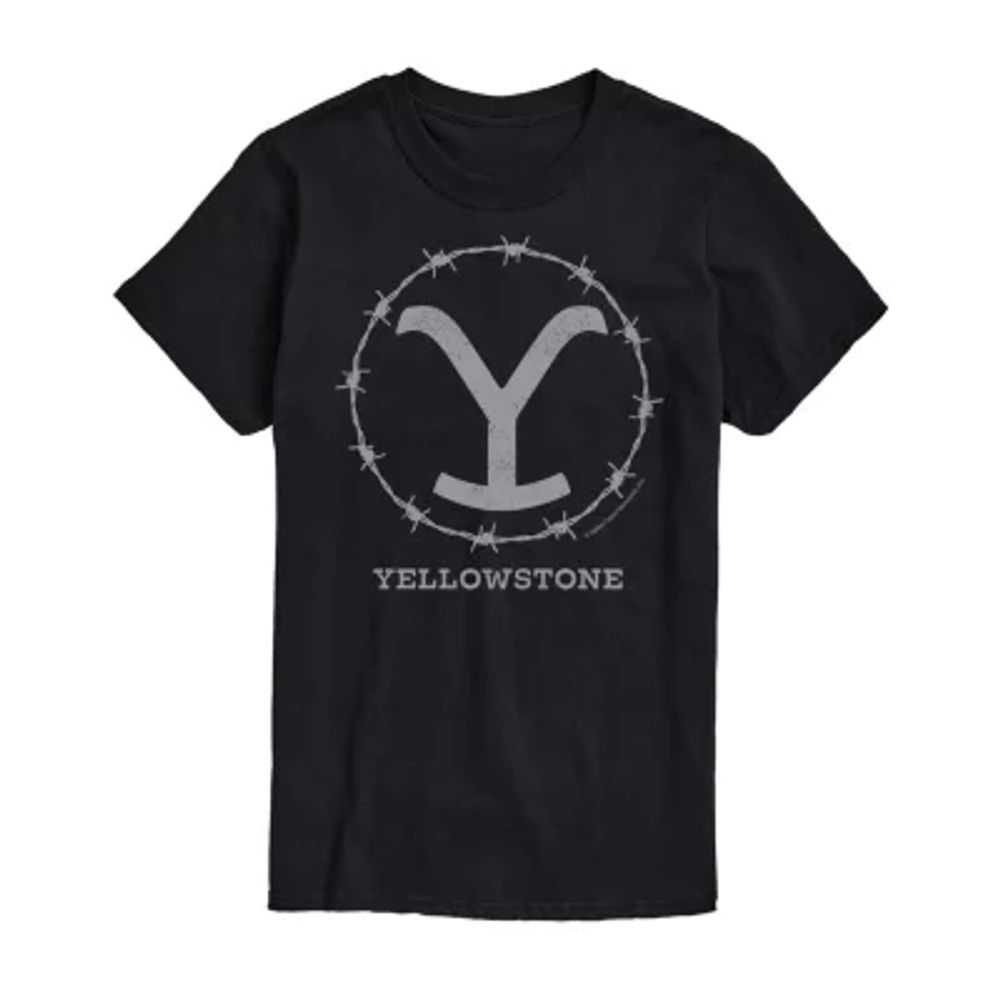 Yellowstone Mens Crew Neck Short Sleeve Regular Fit Graphic T-Shirt