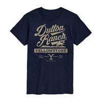 Yellowstone Mens Crew Neck Short Sleeve Regular Fit Graphic T-Shirt