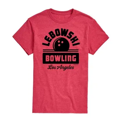 Mens Short Sleeve Lebowski Bowling Graphic T-Shirt