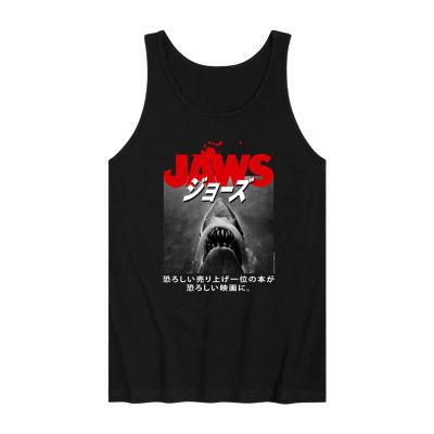 Jaws Mens Crew Neck Sleeveless Tank Top