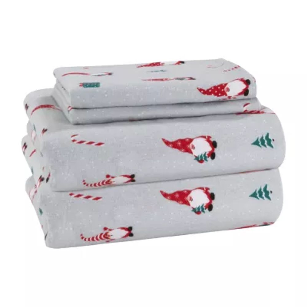 Avanti Gnome Sweet Flannel Sheet Set