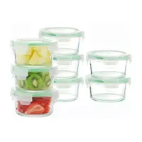 Kinetic Gogreen Glassworks Round 16-Pc. Food Container Set