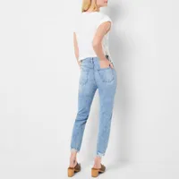 a.n.a Womens High Rise Straight Leg Jean