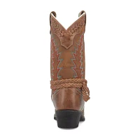 Laredo Womens Knot Time Flat Heel Cowboy Boots