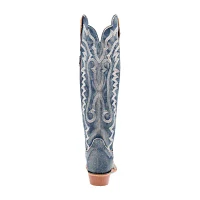 Dan Post Womens Denim Darlin' Flat Heel Cowboy Boots