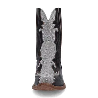 Dan Post Womens Crystal Stacked Heel Cowboy Boots