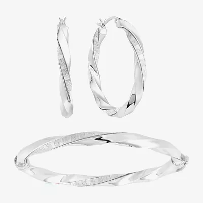 Womens Sterling Silver 2-pc. Jewelry Set