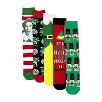 5 Pair Elf Crew Socks Mens