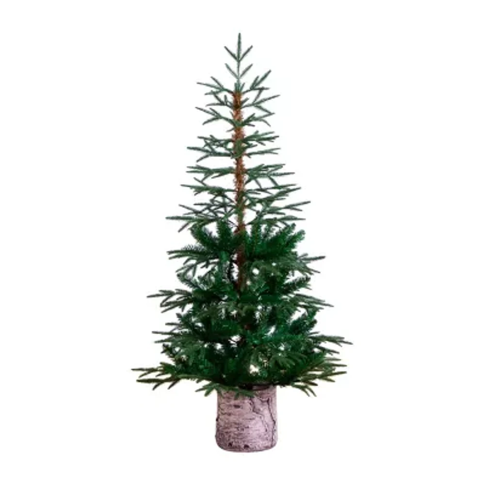 Nearly Natural Artificial Woodland Fir In Decorative Planter 5 Foot Christmas Tree