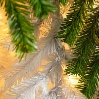 Nearly Natural Green And White Santa’S Hat  With 600 Led Lights And 1992 Bendable Branches 9 Foot Pre-Lit Fir Christmas Tree