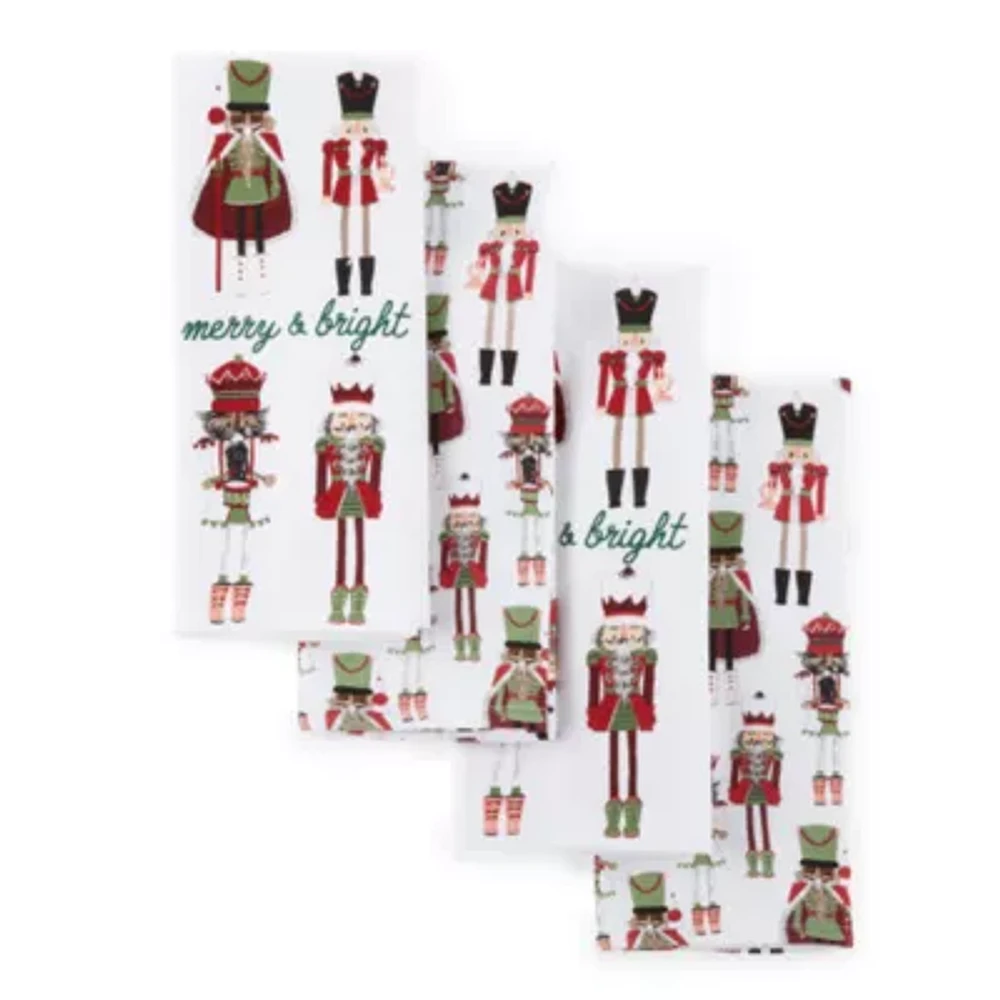 North Pole Trading Co. Nutcracker 4-pc. Kitchen Towel