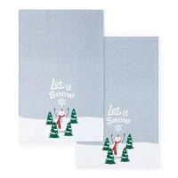 North Pole Trading Co. Let it Snow Snowman 4-pc. Kitchen Towel