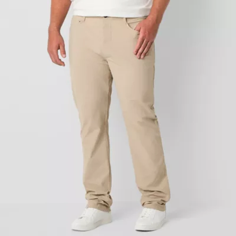 Stylus Mens Big and Tall Athletic Fit Flat Front Pant