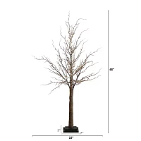 Nearly Natural 4ft Pre-Lit Artificial Twig With 240 Warm White Led Lights 4 Foot Pre-Lit Christmas Tree