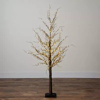 Nearly Natural 5ft Pre-Lit Artificial Twig With 360 Warm White Led Lights 5 Foot Pre-Lit Christmas Tree