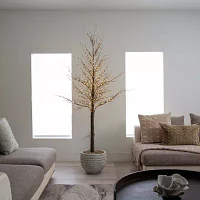 Nearly Natural 6ft Pre-Lit Artificial Twig With 480 Warm White Led Lights 6 Foot Pre-Lit Christmas Tree