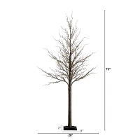 Nearly Natural 6ft Pre-Lit Artificial Twig With 480 Warm White Led Lights 6 Foot Pre-Lit Christmas Tree
