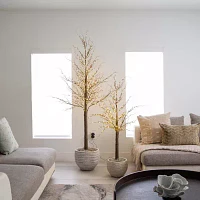 Nearly Natural 6ft Pre-Lit Artificial Twig With 480 Warm White Led Lights 6 Foot Pre-Lit Christmas Tree